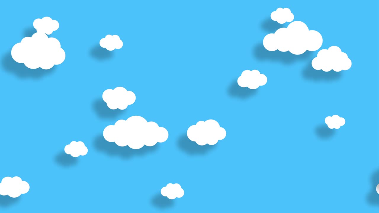 nubes en movimiento en 4k en el cielo azul - video en bucle