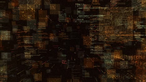 visualizzazione di codice informatico astratto