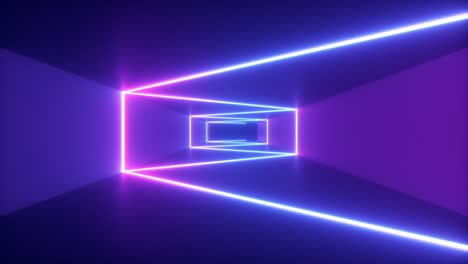 fondo abstracto del túnel de neón