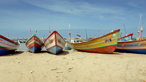 Fischereihafen-In-Kerala,-Indien