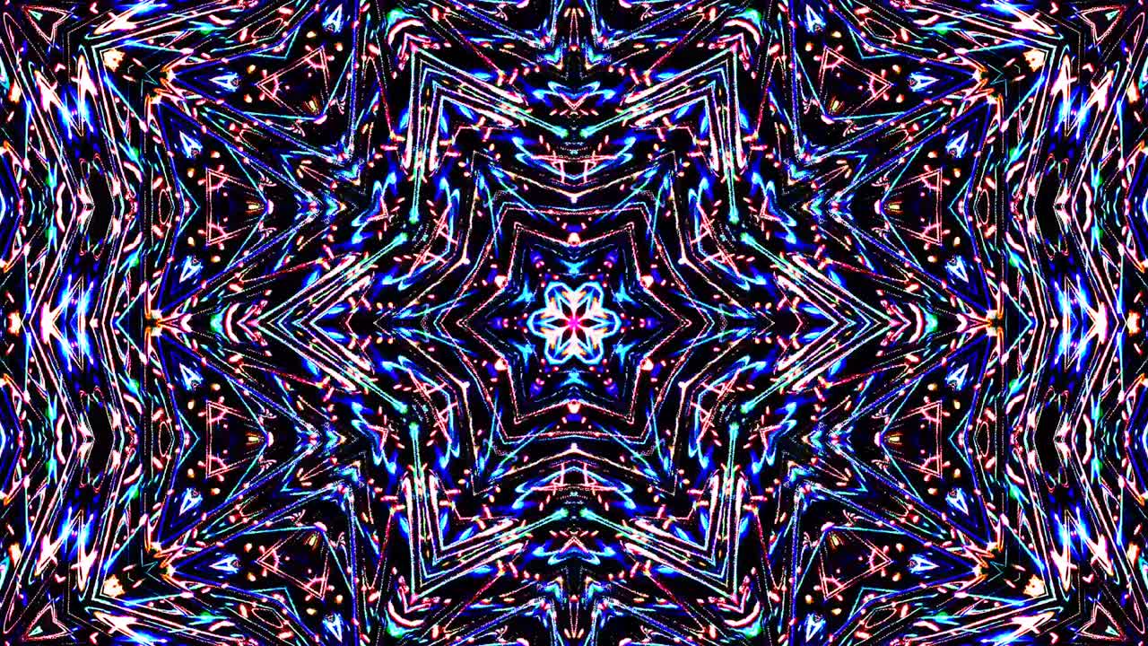 luz abstracta brillante que gobierna el color completo, caleidoscopio