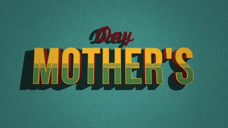 Retro-Mothers-Day-text-on-green-vintage-texture-in-80s-style