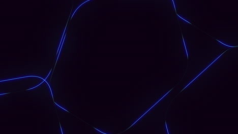 mesmerizing blue neon wave pattern on a captivating black background