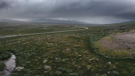 Polar Circle aerial landscape