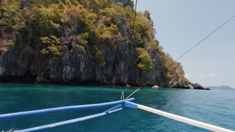 vibrant shot of the dramatic limestone cliffs of cebu island, in the philippines