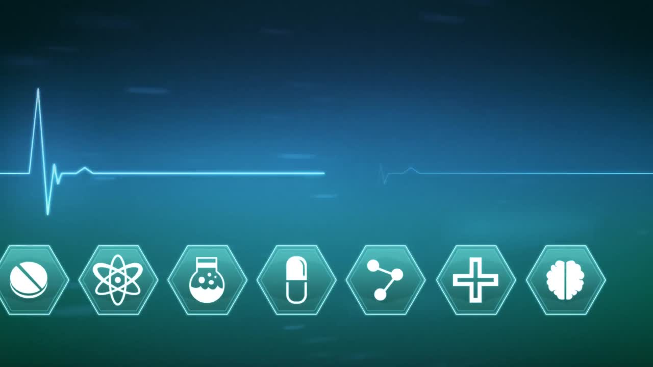 생명선과 함께 의학 과학 상징