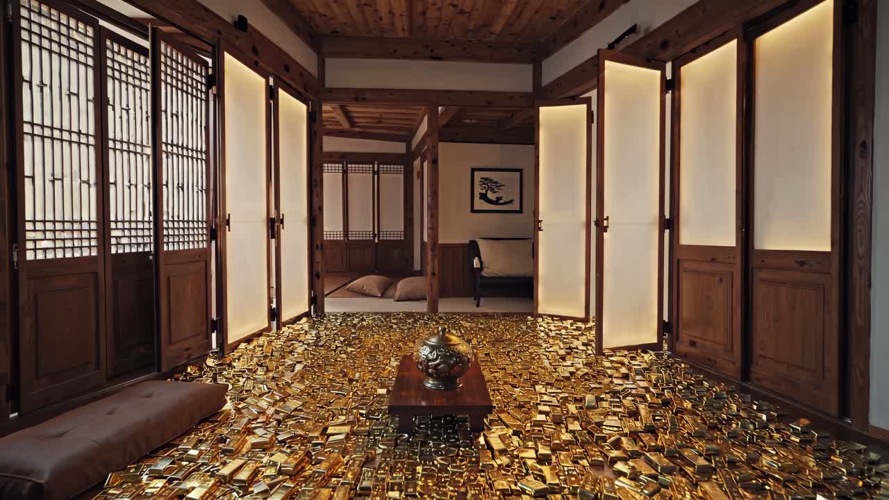 한국의 집은 금동으로 가득 차 있다.