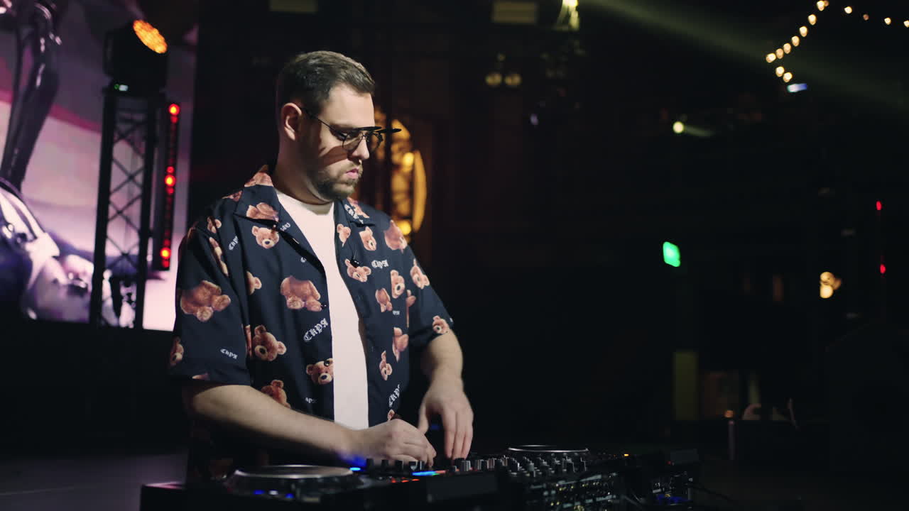 dj actuando en un concierto