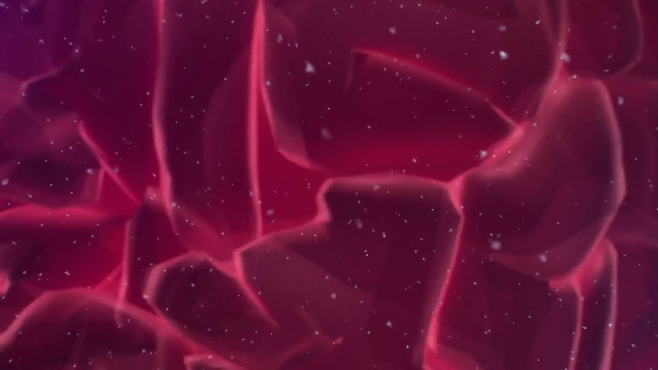 Red brain illustration with glowing lines over starry night sky animation