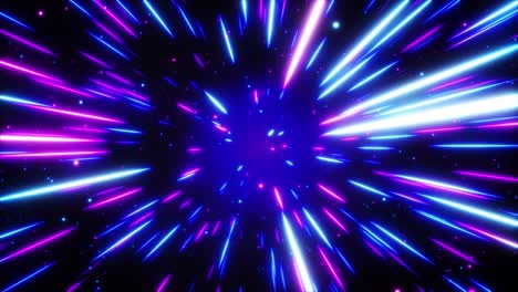 túnel espacial de neón