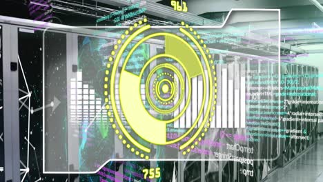 Animation-of-scope-scanning-with-numbers-and-data-processing-over-computer-servers