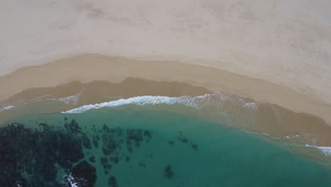 bird-eye aerial of playa cabo real - baja california sur mexico tourist corridor, pristine paradise waiting to be explored