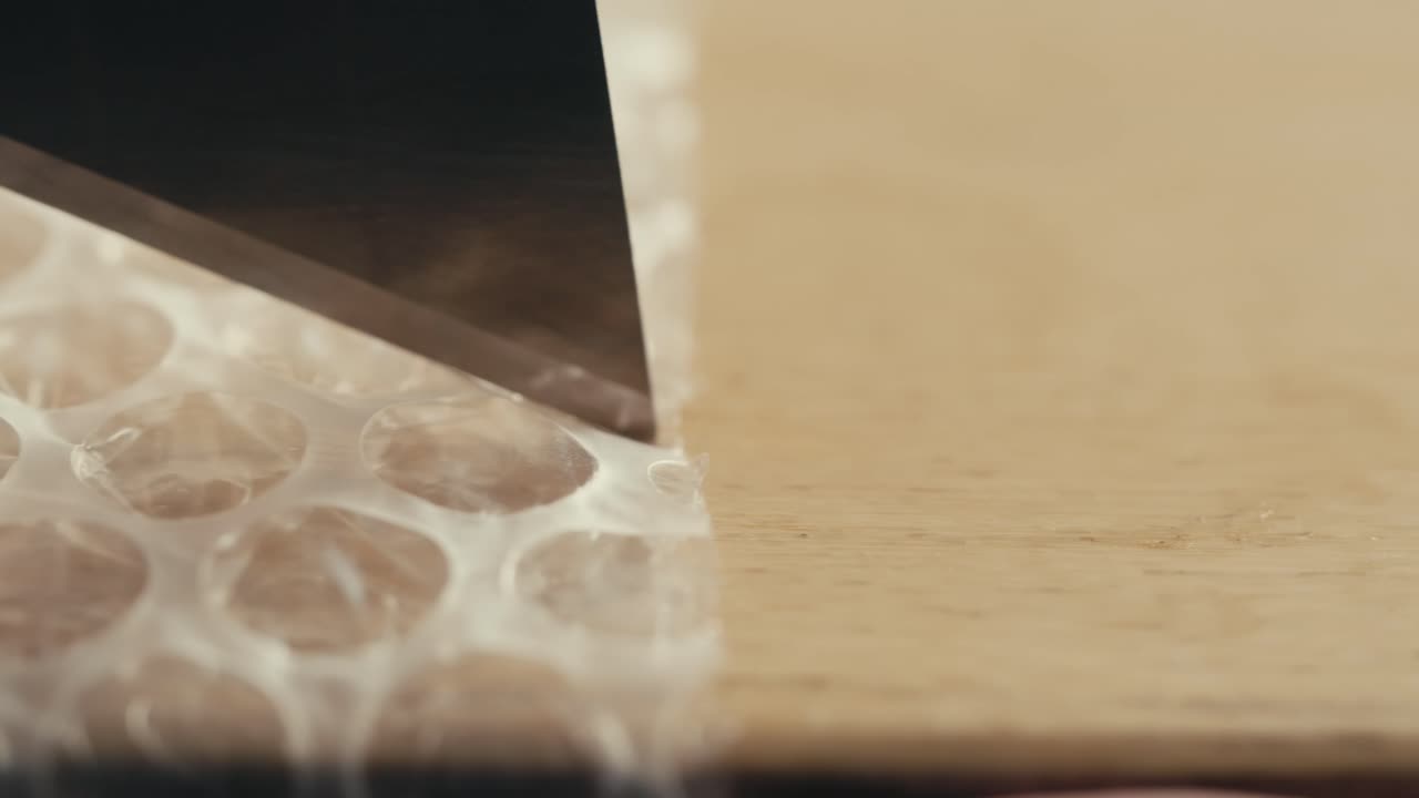 Cutting Bubble Wrap