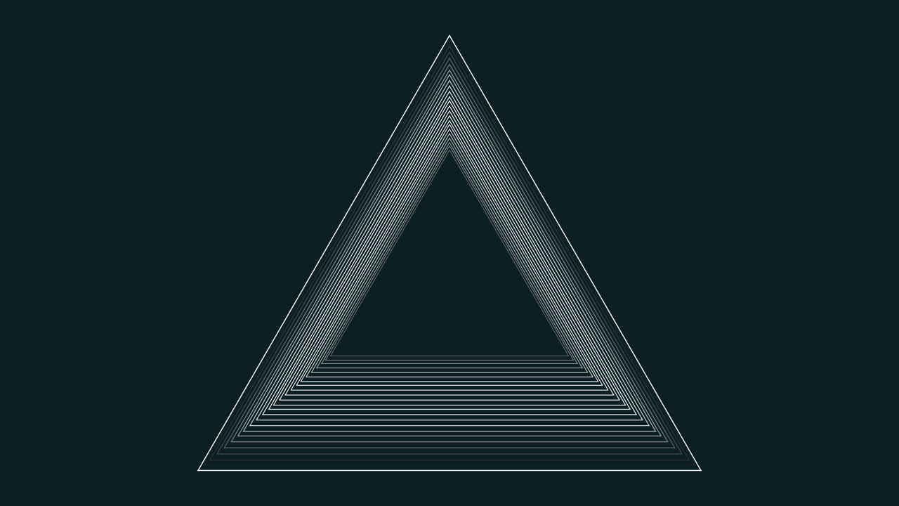 어두운 은하계의 미래적이고 추상적인 기하학적 삼각형