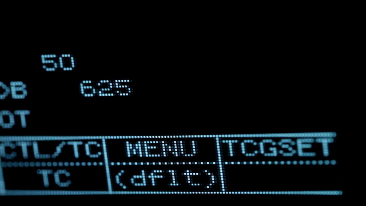 blinker kein video-eingangsignal auf dem professionellen vcr