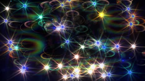 el parpadeo de la luz ilumina el destello