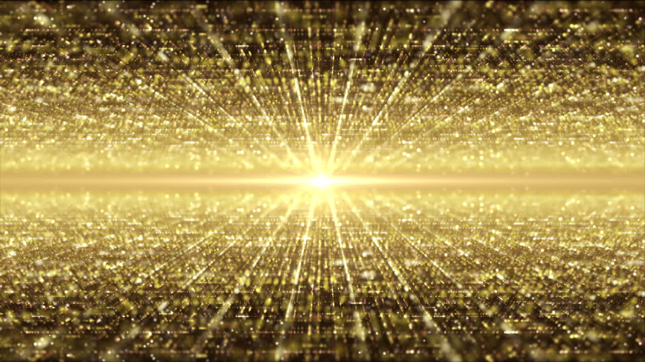 사이버 공간 디지털 배경 환경에서 미래의 디지털 생성 모션 추상 매트릭스 입자 디포커스 그리드