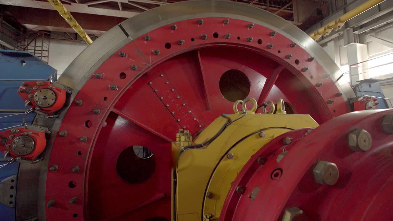 Industrial Machine Parts in Factory Setting