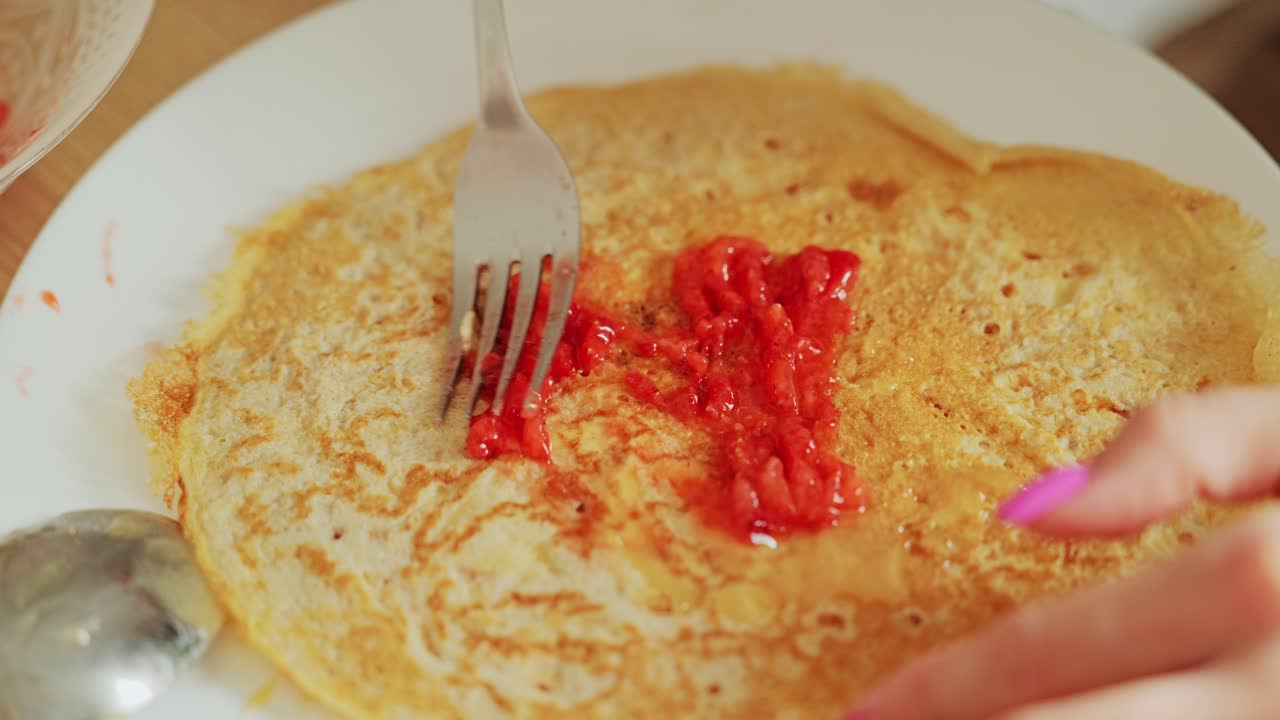 Daily act of making crepe becomes symbol of simplicity care and inner balance