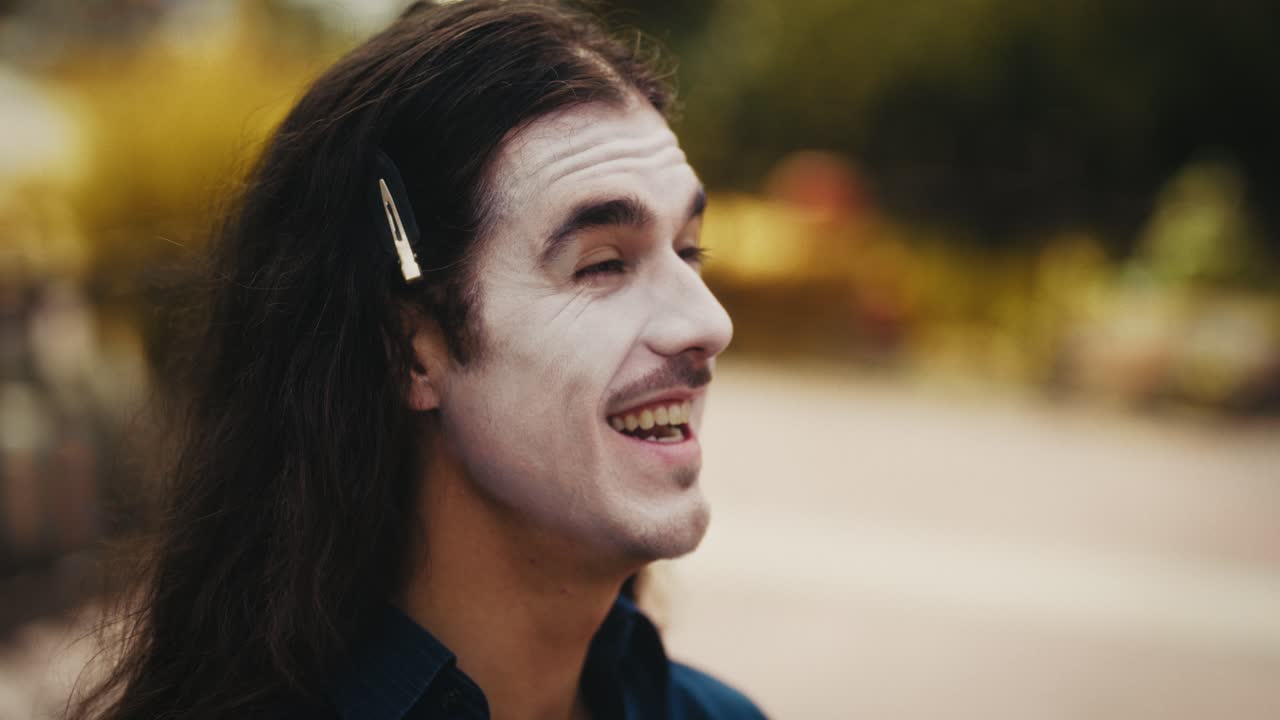 Street Mime Performing