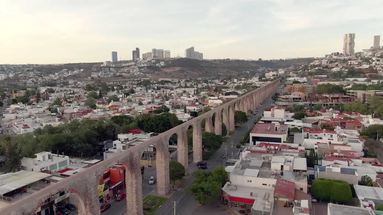 Acquedotto in pietra nella città di Santiago de Querétaro