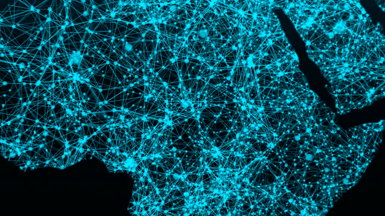 World map network. Connection dots background