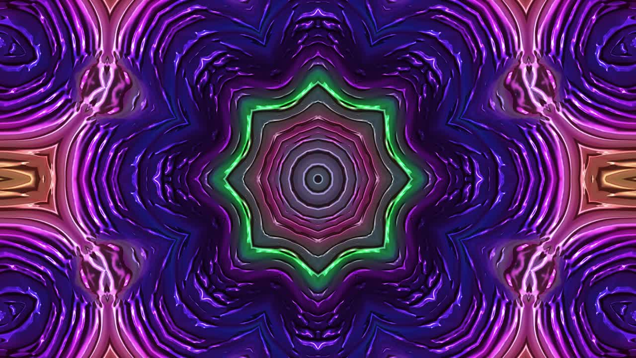 animación abstracta. fondo líquido. hermosa película de pintura digital, película de fondo abstracto. animación en caleidoscopio