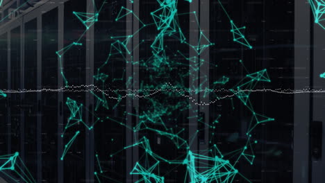 Animation-of-network-of-connections-data-processing-over-computer-servers