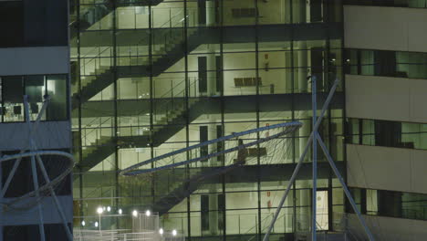 modern office building at night