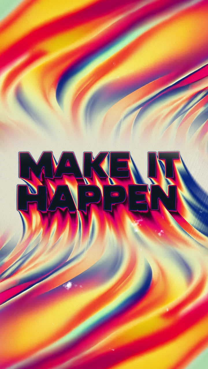 Make It Happen - Motivational Poster Design
