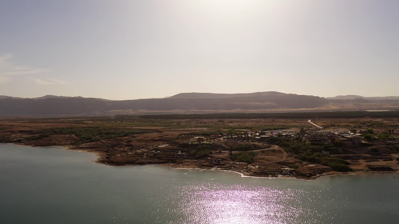 죽은 바다의 공중 사진