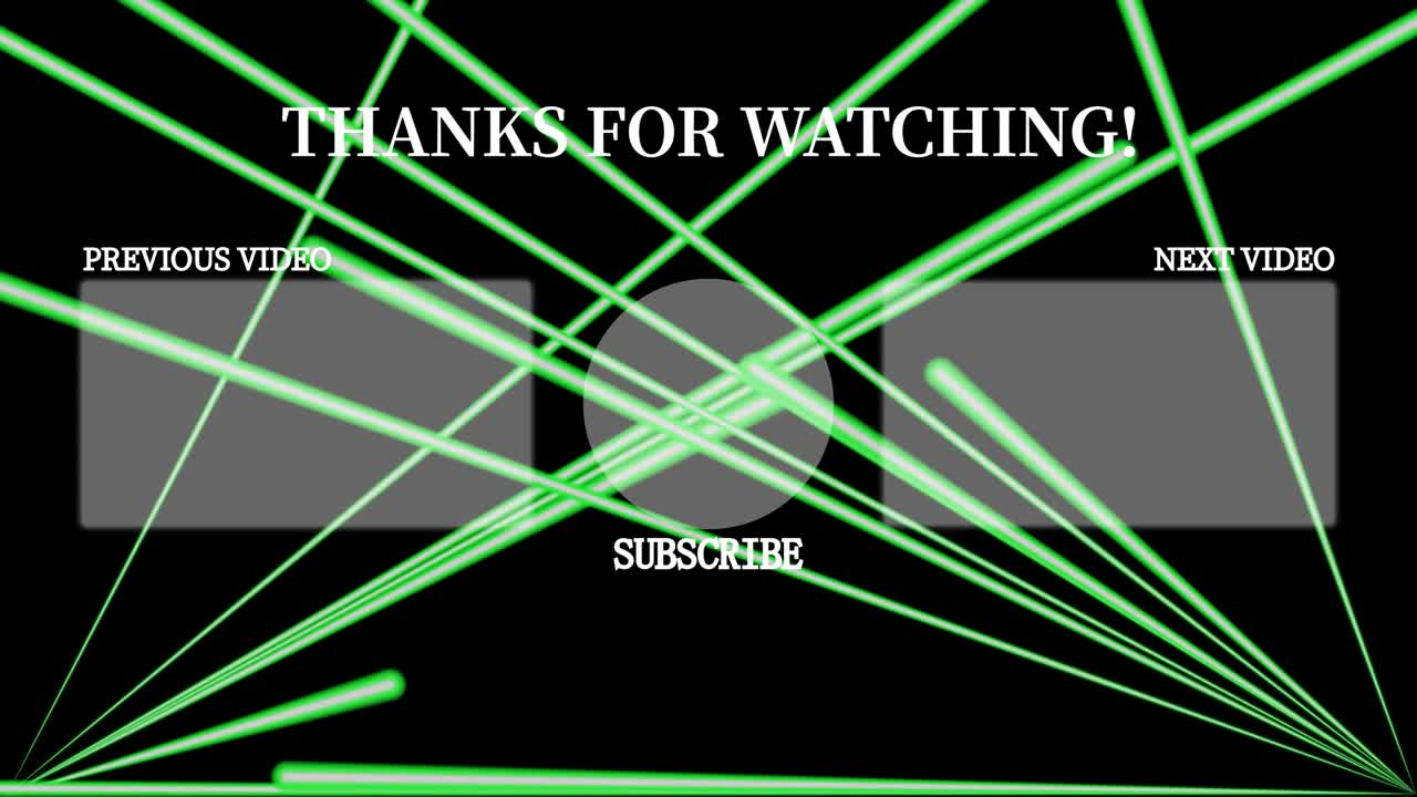 레이저 스테이지 세트  엔드 카드 엔딩 스크린 모션 그래픽