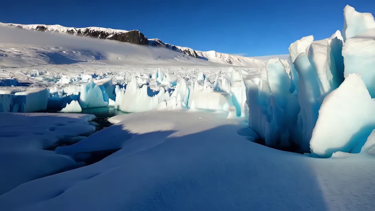 북극과 남극의 놀라운 얼음 형성