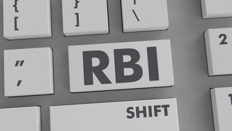 rbi button pressing on keyboard