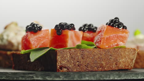 appetizer platter with assorted bites