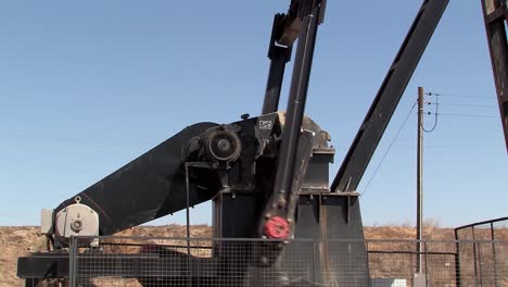 Close up of oil pump in California, USA-1