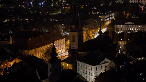 ljubljana skyline at night