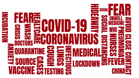 Coronavirus-concept-texts-moving-against-white-background