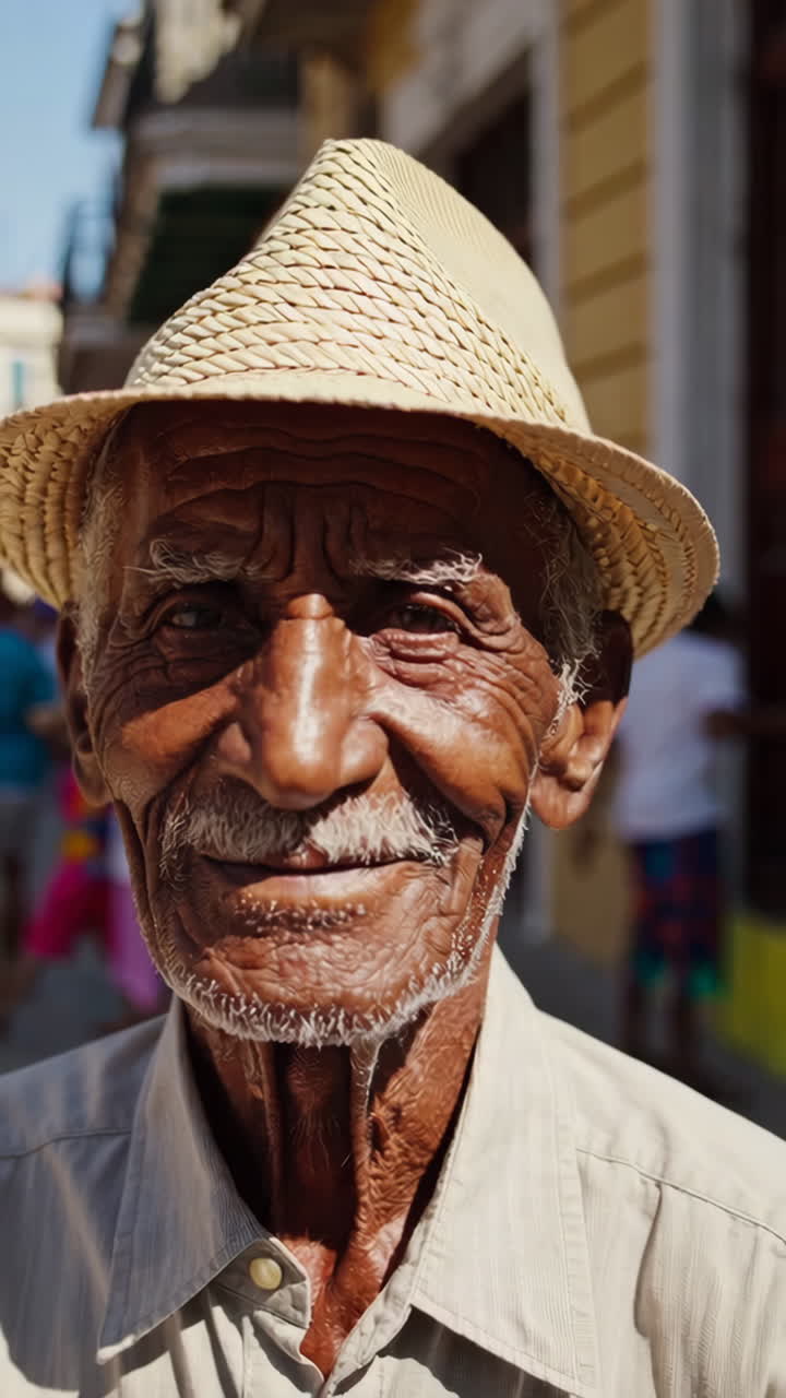 Portrait of an Elderly Cuban Man
