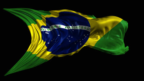 waving brazilian flag