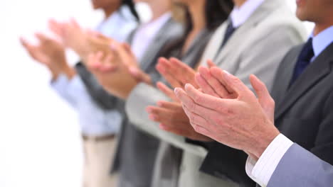 close up of hands applauding