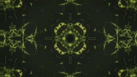 Digitales-Kaleidoskop-Muster,-Linienhintergrund