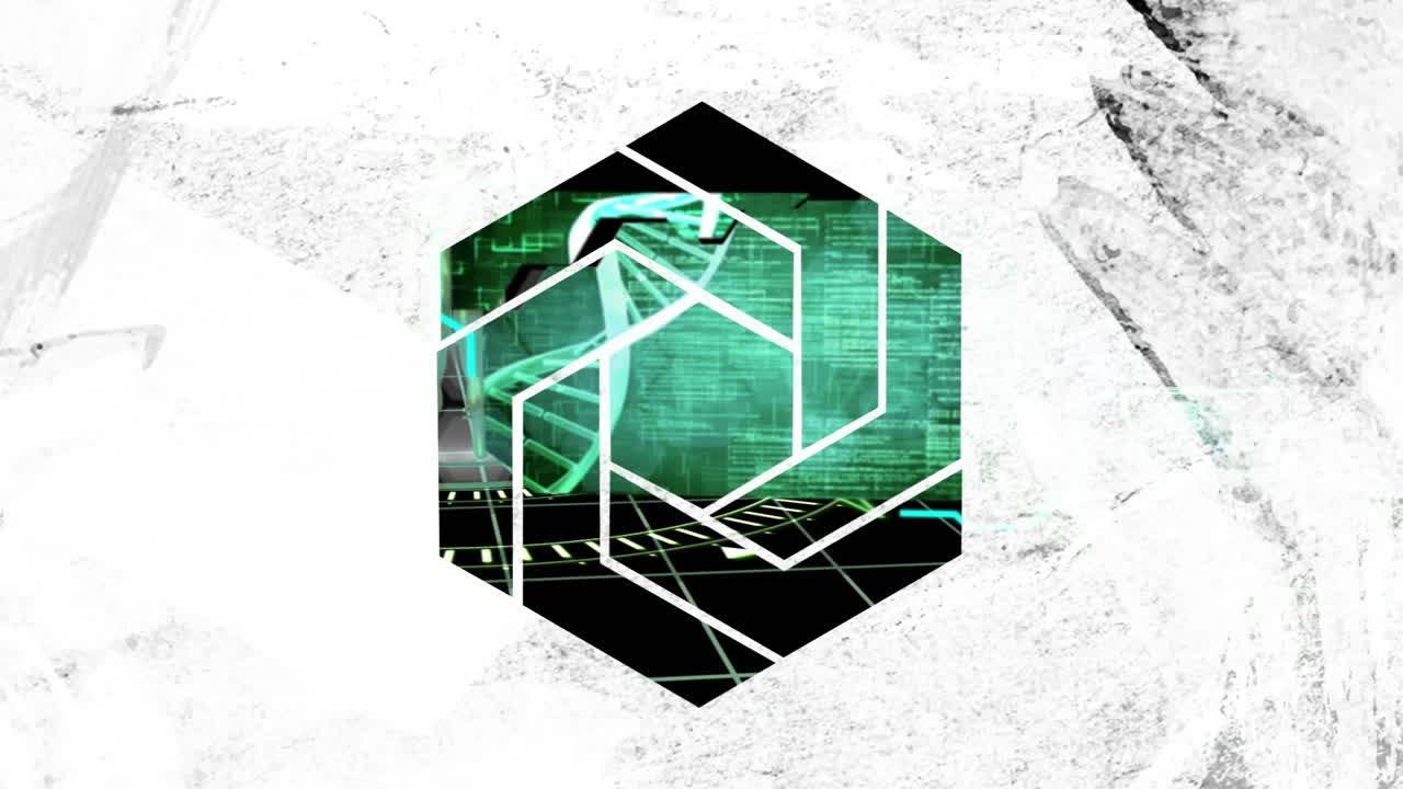 animación del cuerpo humano, patrón y procesamiento de datos científicos con hilos de adn