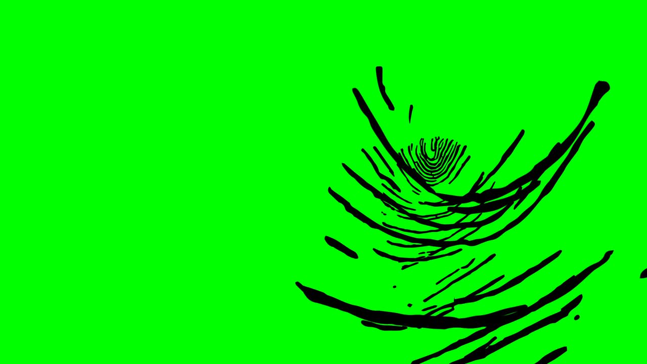 생체인식 인증, 지문 클로즈업, 키 준비, 그린 스크린 템플릿