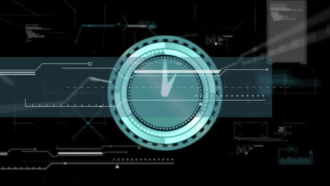 animación del reloj a través de la interfaz digital