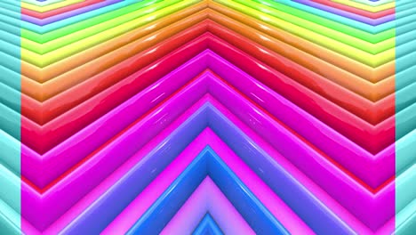 las rayas multicolores del arco iris se mueven cíclicamente. 8