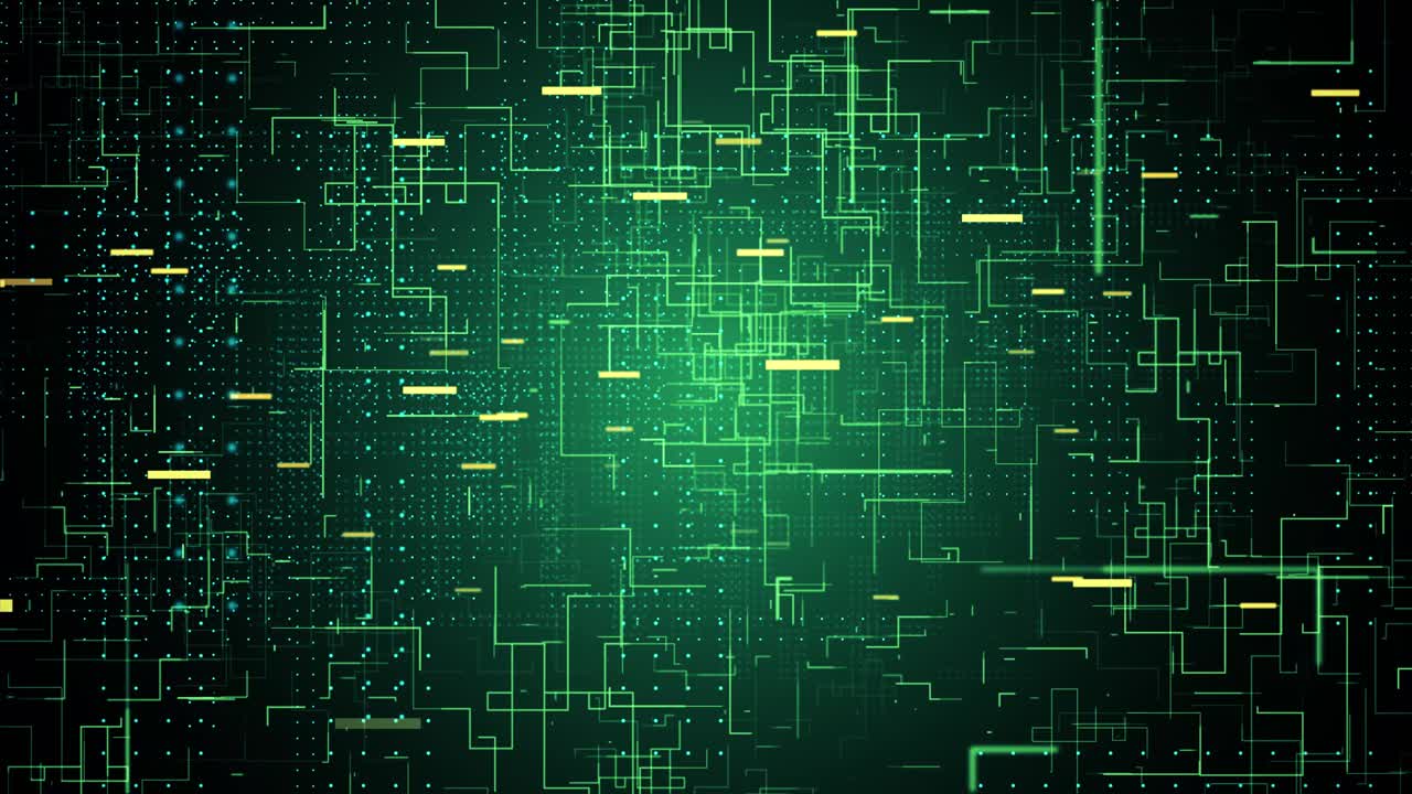 Abstract Technological Circuit Board Pattern