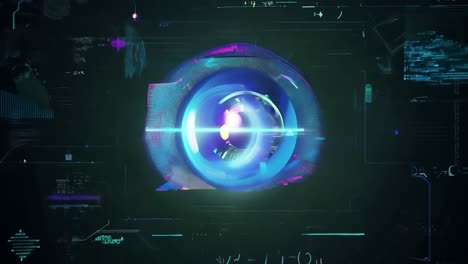 cyberpunk digital eye