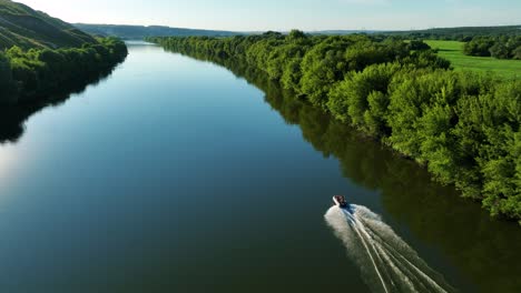 river landscape with boat