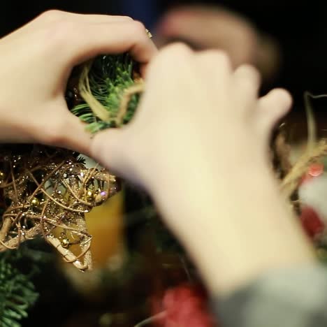 adorno de navidad hecho a mano